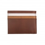 Tommy Hilfiger Mens Premium Leather Wallet Pass Case Tan