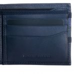 Tommy Hilfiger Men\'s Leather Double Billfold Wallet Cobalt