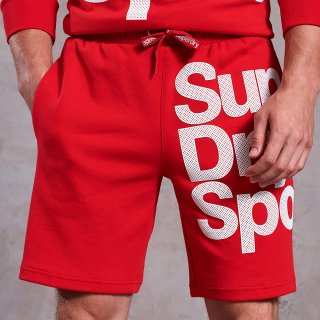 SUPERDRY COMBAT SPORT ShortBlack - Red