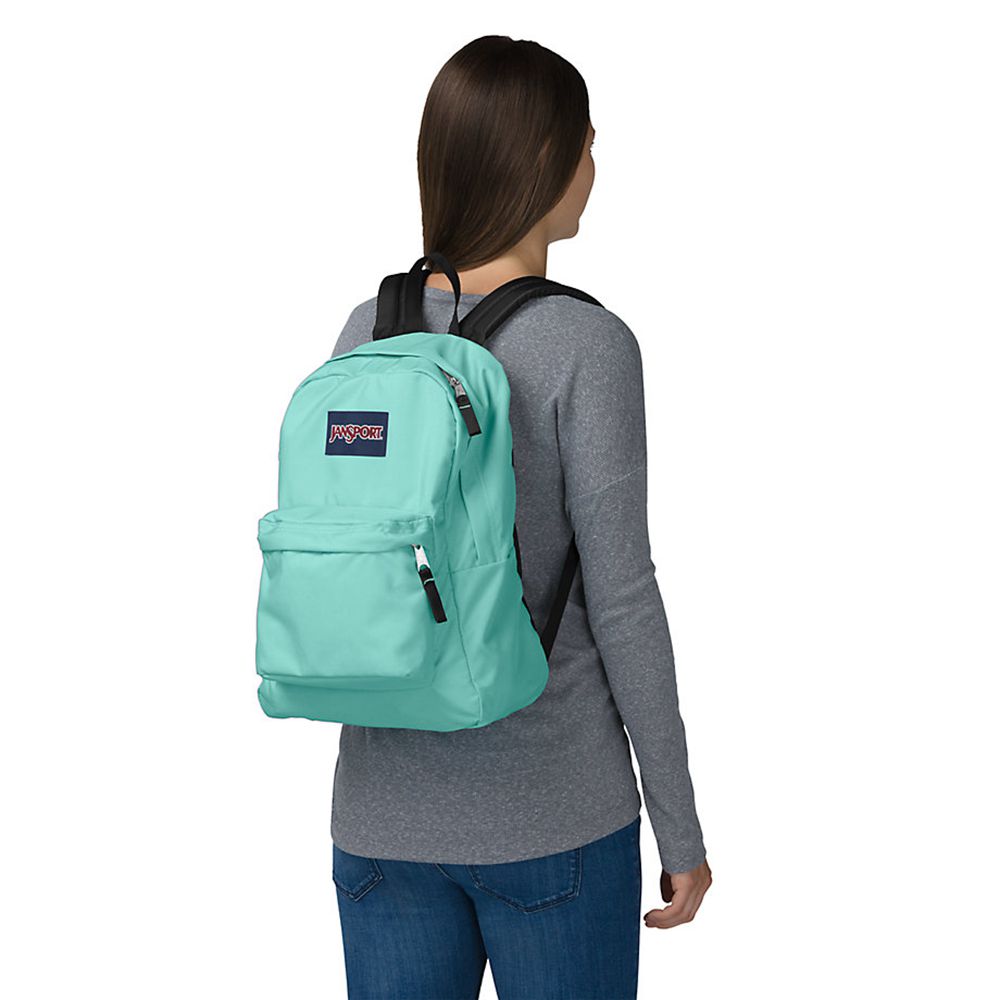 JanSport SuperBreak Backpack ? Aqua Dash