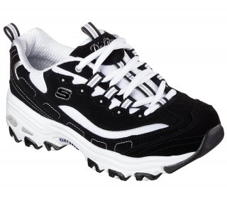 Skechers D'Lites Sneaker Black/White - 11930-BKW