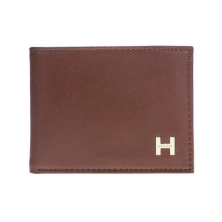 Tommy Hilfiger Men's Tan Leather Passcase Bifold Wallet