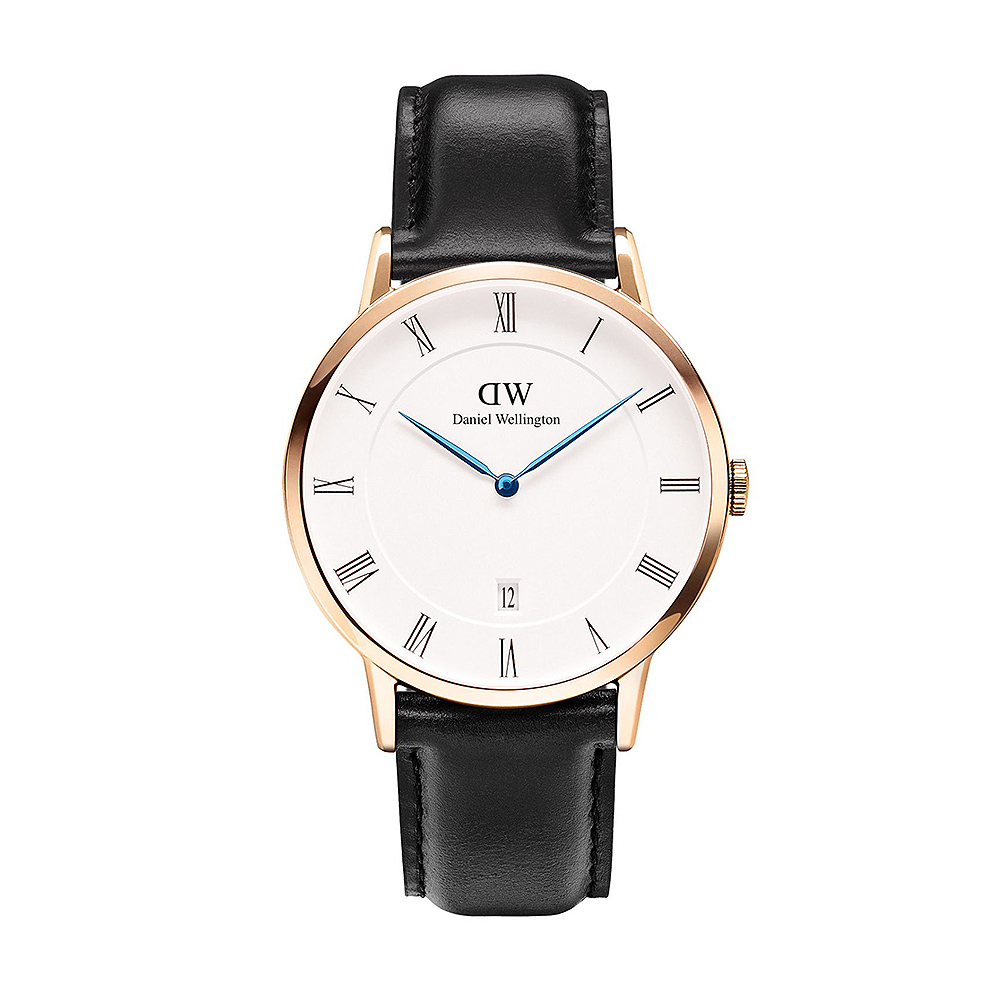 Daniel Wellington Mens Dapper 38mm Sheffield Rose Gold Watch 1101DW