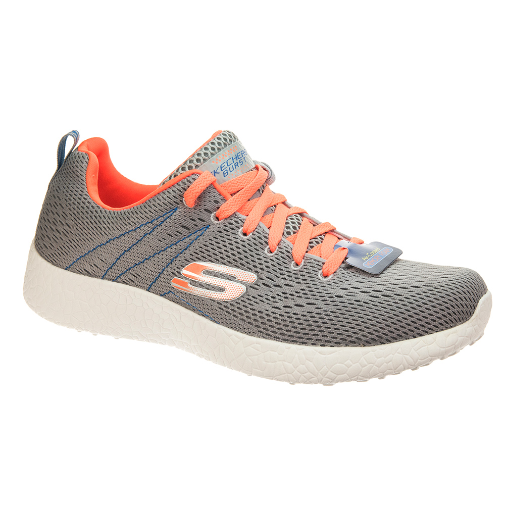 Skechers Burst - Second Wind Grey/Orange - 52108-LGOR