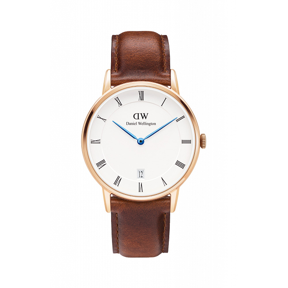 Dapper St Mawes 34mm Rose gold DW00100091