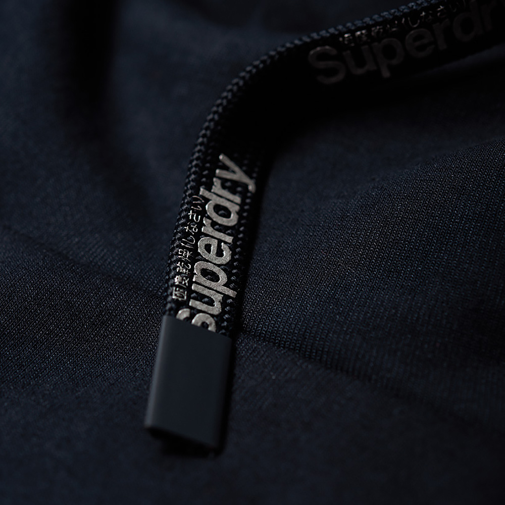 SUPERDRY COMBAT SPORT CROP HOOD - Black SUPERDRY COMBAT SPORT CROP HOOD - Black