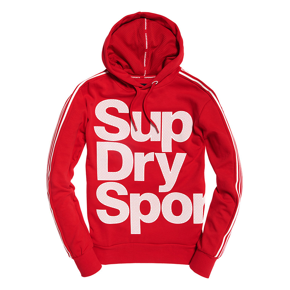 SUPERDRY COMBAT SPORT HOOD - Red