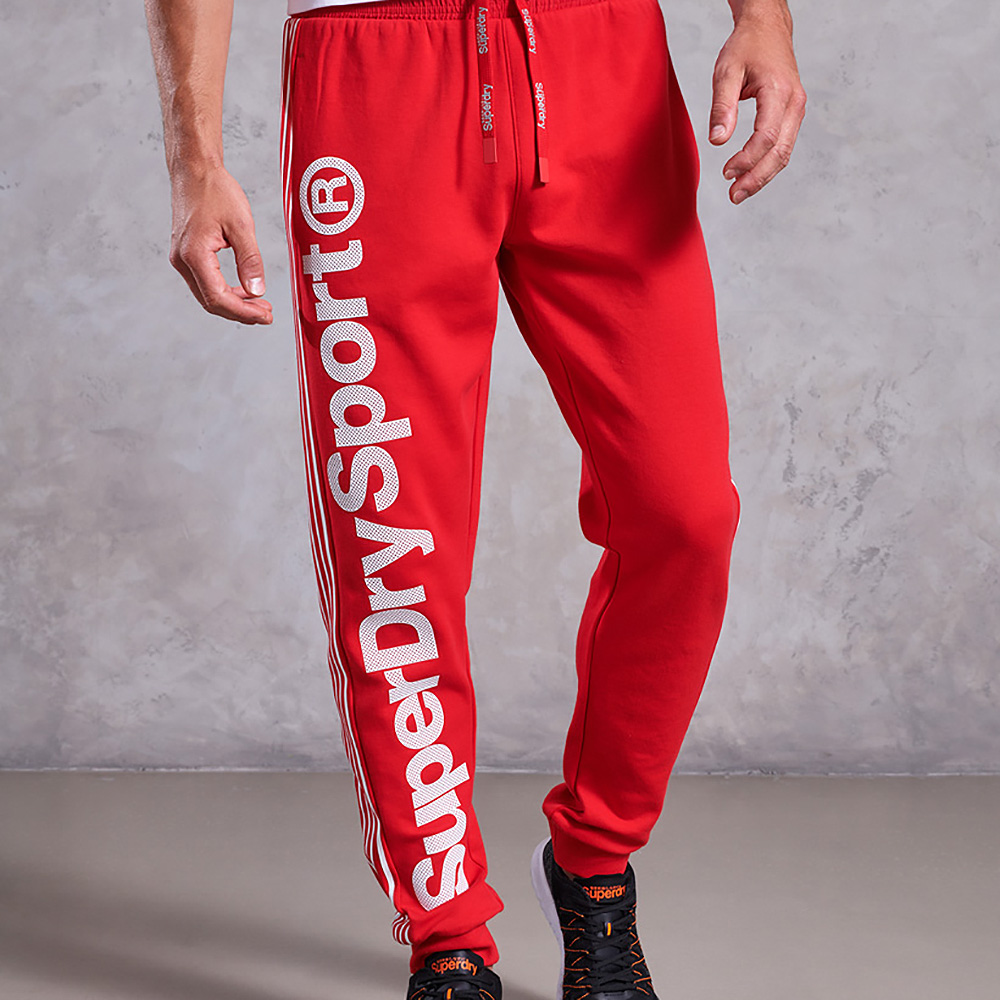 SUPERDRY COMBAT SPORT PANTS - Red