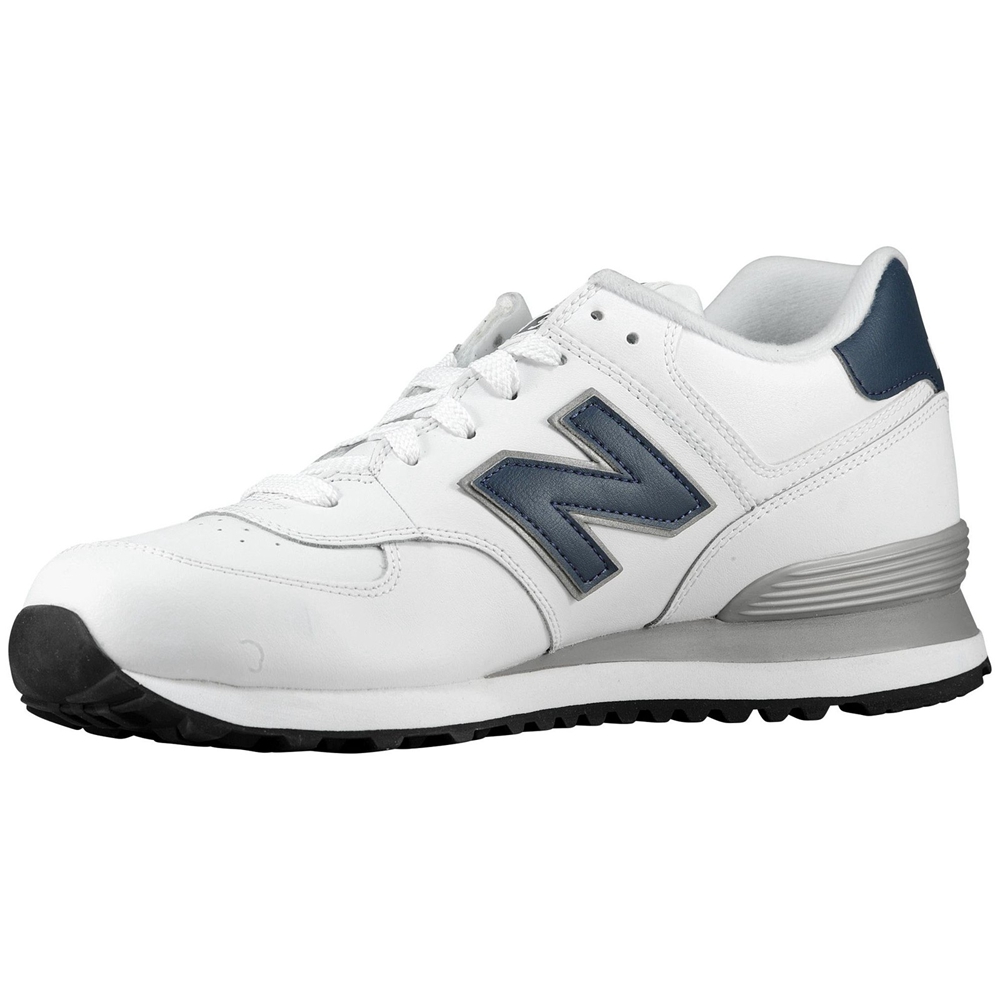 New Balance MEN'S LIFESTYLE SHOES White/Navy - NB574WNY