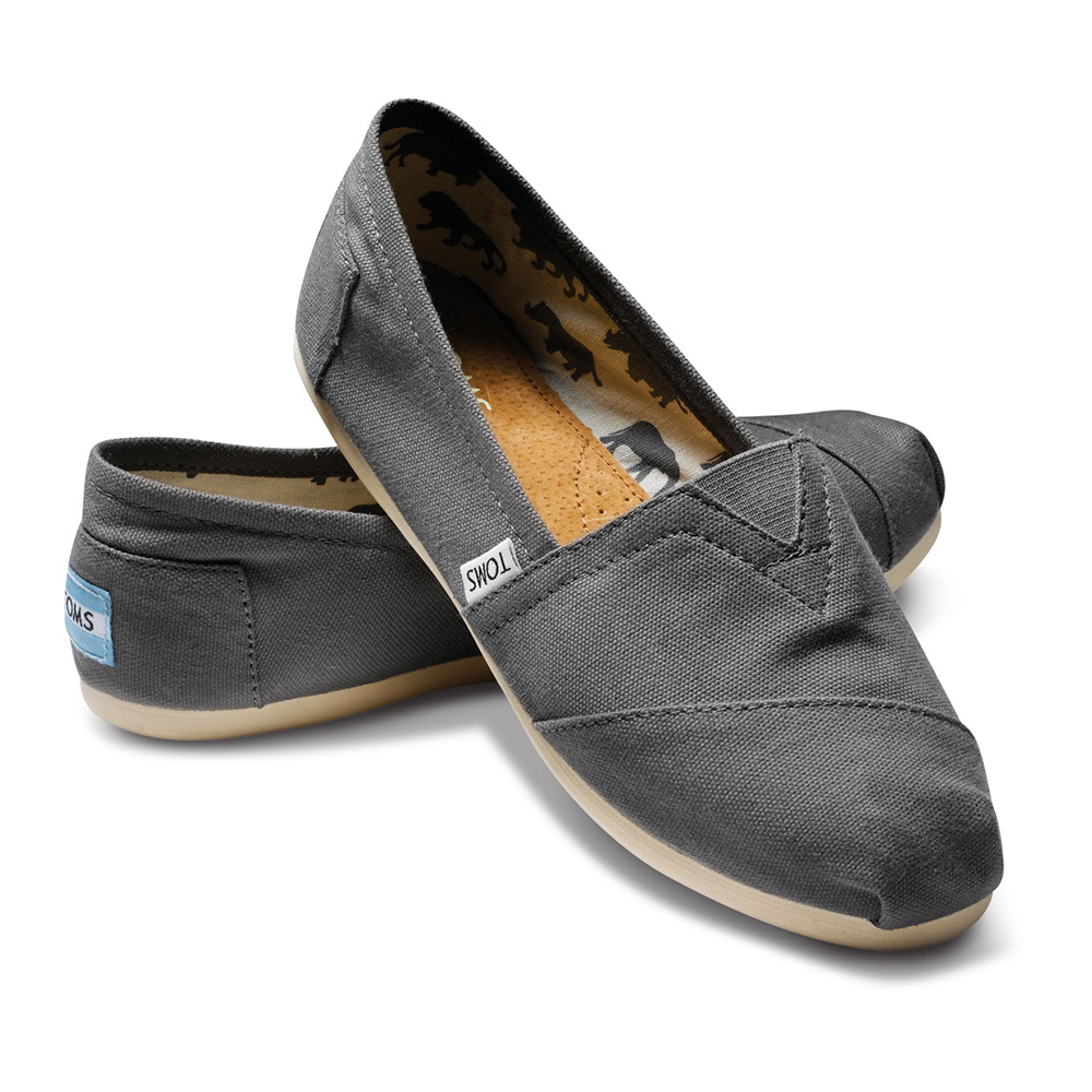 Toms Womens Classics Ash Canvas 001001B07-GREY